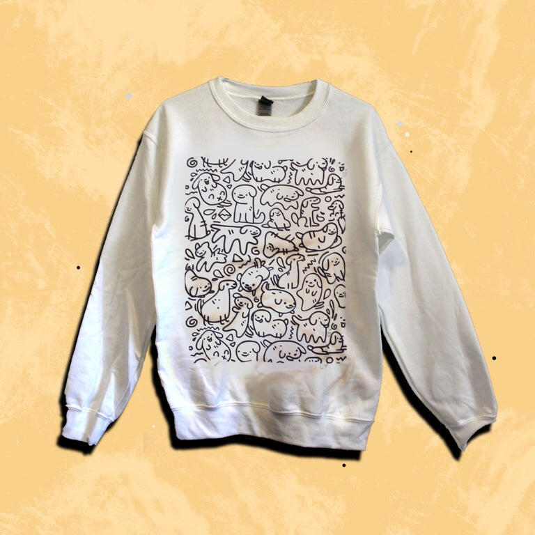 Fun fact, the Silly Dog Sweater is the oldest design that has been renewed through the years.